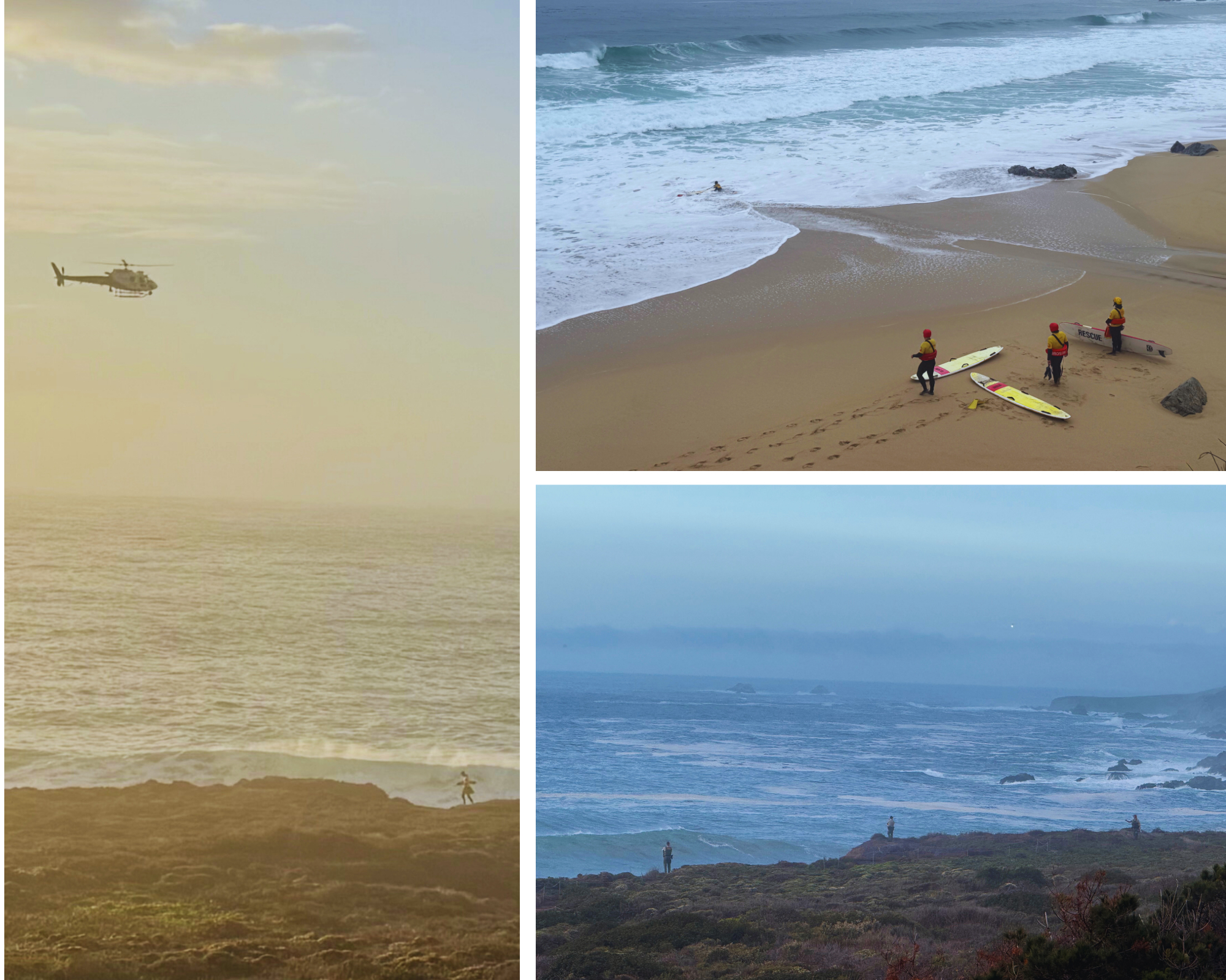 California State Park lifeguards search for a missing 5-year-old girl swept into the ocean on Friday, Nov. 14, at Garrapata State Park.